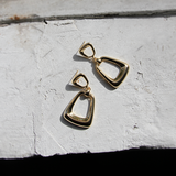 KRISTY GEOMETRIC DANGLE GOLD EARRINGS