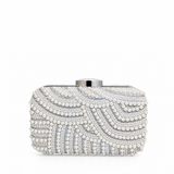 LUMIÈRE PEARL CLUTCH SILVER YXW53
