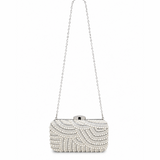 LUMIÈRE PEARL CLUTCH SILVER YXW53