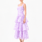 BESTY SQUARED TIERED MIDI BL86D07206