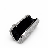 CELESTE DIAMANTE CLUTCH SILVER M0334