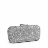 CELESTE DIAMANTE CLUTCH SILVER M0334