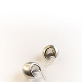 ZOE CRESCENT MOON SILVER EARRINGS