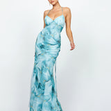 HARLEE PLUNGING CHIFFON GOWN BL69D17L