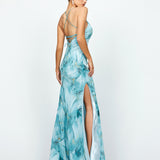 HARLEE PLUNGING CHIFFON GOWN BL69D17L