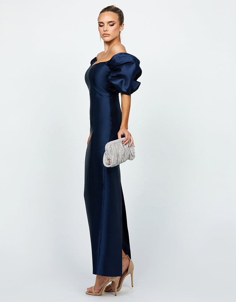 MEREDITH PUFF SLEEVES SCOOPED GOWN B70D08L