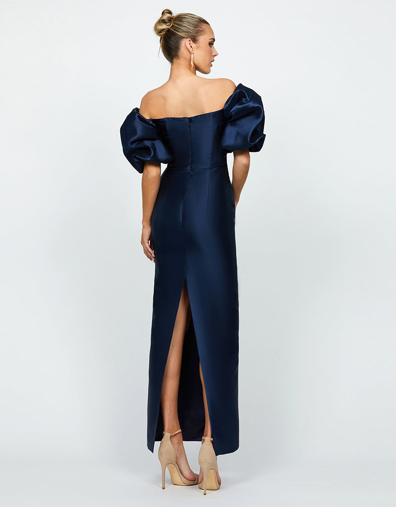 MEREDITH PUFF SLEEVES SCOOPED GOWN B70D08L