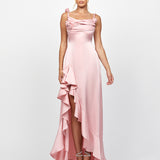 NAKIYAH COWL HI LO DRESS BL78D60HL