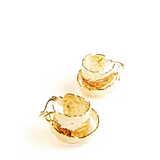 PIPER DOUBLE TEXTURED HOOP EARRINGS GOLD