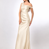 ELIYA ONE SHOULDER DRAPE MAXI BL70D10L