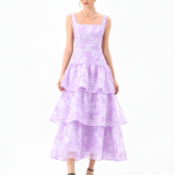 BESTY SQUARED TIERED MIDI BL86D07206