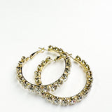 AVALON DIAMONTE HOOP EARRINGS