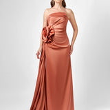 AMELIA STRAPLESS ROSE GOWN B78D22L