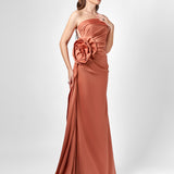 AMELIA STRAPLESS ROSE GOWN B78D22L
