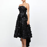 DANAY STRAPLESS HI LO DRESS BL77D12HL