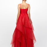 SOLENNE TIERED BALL GOWN B77D71L