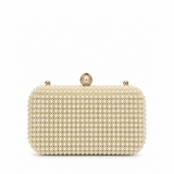 REEMA GOLD PEARL CLASP CLUTCH GOLD 421