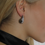 SAGITTARIA TEARDROP TEXTURED EARRINGS