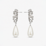 SORAYA PEARL SILVER EARRINGS