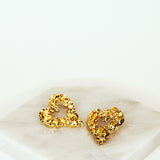 SWEETHEART STATEMENT EARRINGS GOLD