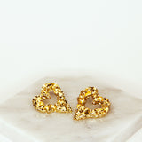 SWEETHEART STATEMENT EARRINGS GOLD