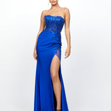 MADELEINE STRAPLESS HIGH SPLIT GOWN B78D44L