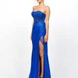 MADELEINE STRAPLESS HIGH SPLIT GOWN B78D44L