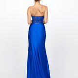 MADELEINE STRAPLESS HIGH SPLIT GOWN B78D44L