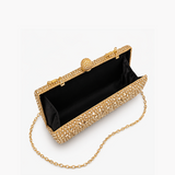 AIMY RHINESTONE TEXTURED CLUTCH TZ18025