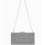 WINNY SLEEK RHINESTONE PURSE SILVER YX00017
