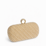 MARIBEL PEARL CLUTCH CHAMPAGNE YX102