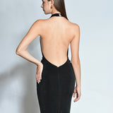 ANAYA HALTER NECK MAXI BL80D24L