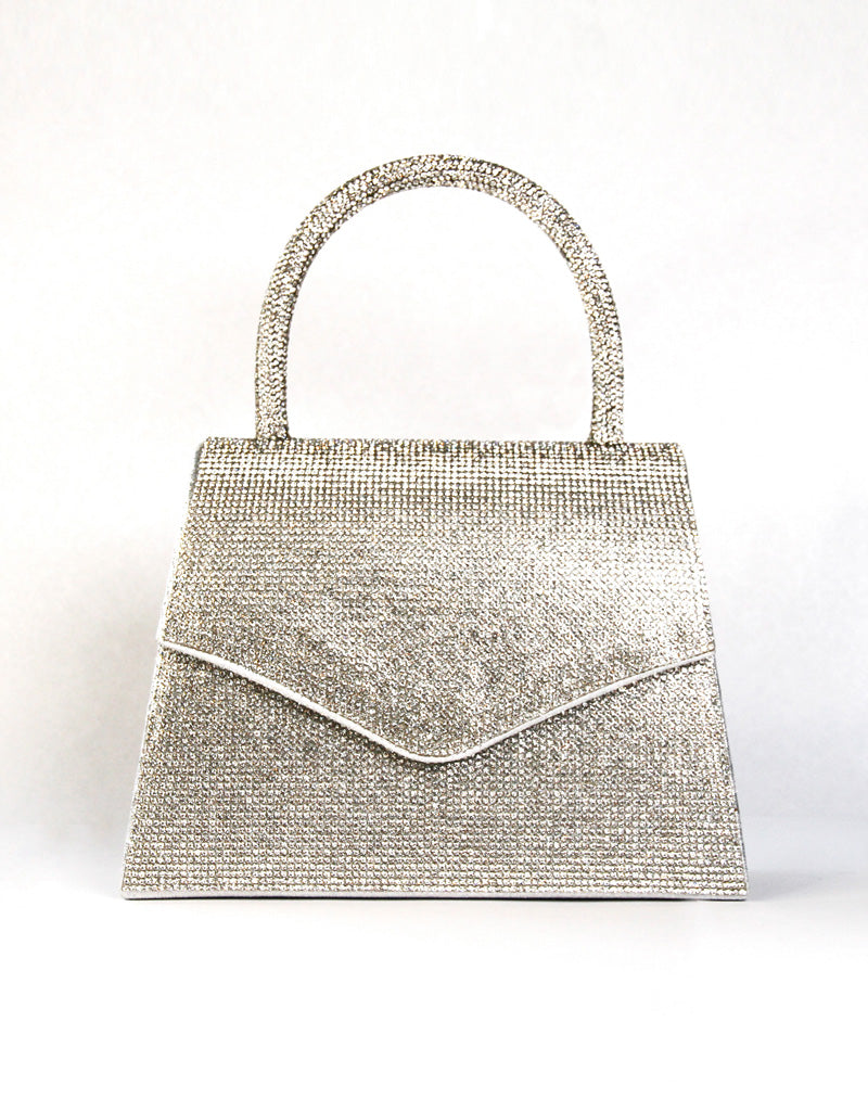 ELLA ARROW DIAMANTE MINI HANDBAG SILVER