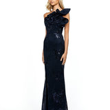 JESSIE ONE SHOULDER GOWN B53D29L