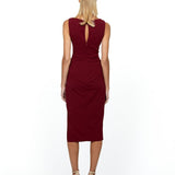 SAMPLE DAPHNE HIGH NECK MIDI DRESS SAMPLE BL54D20S