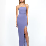 IMAN ASYMMETRIC MAXI DRESS BL54D27L