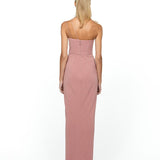 IMAN ASYMMETRIC MAXI DRESS BL54D27L