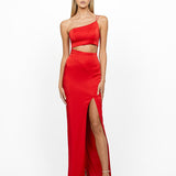 CARTIA ONE SHOULDER CUT OUT MAXI BL56D01L