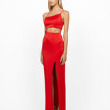 CARTIA ONE SHOULDER CUT OUT MAXI BL56D01L