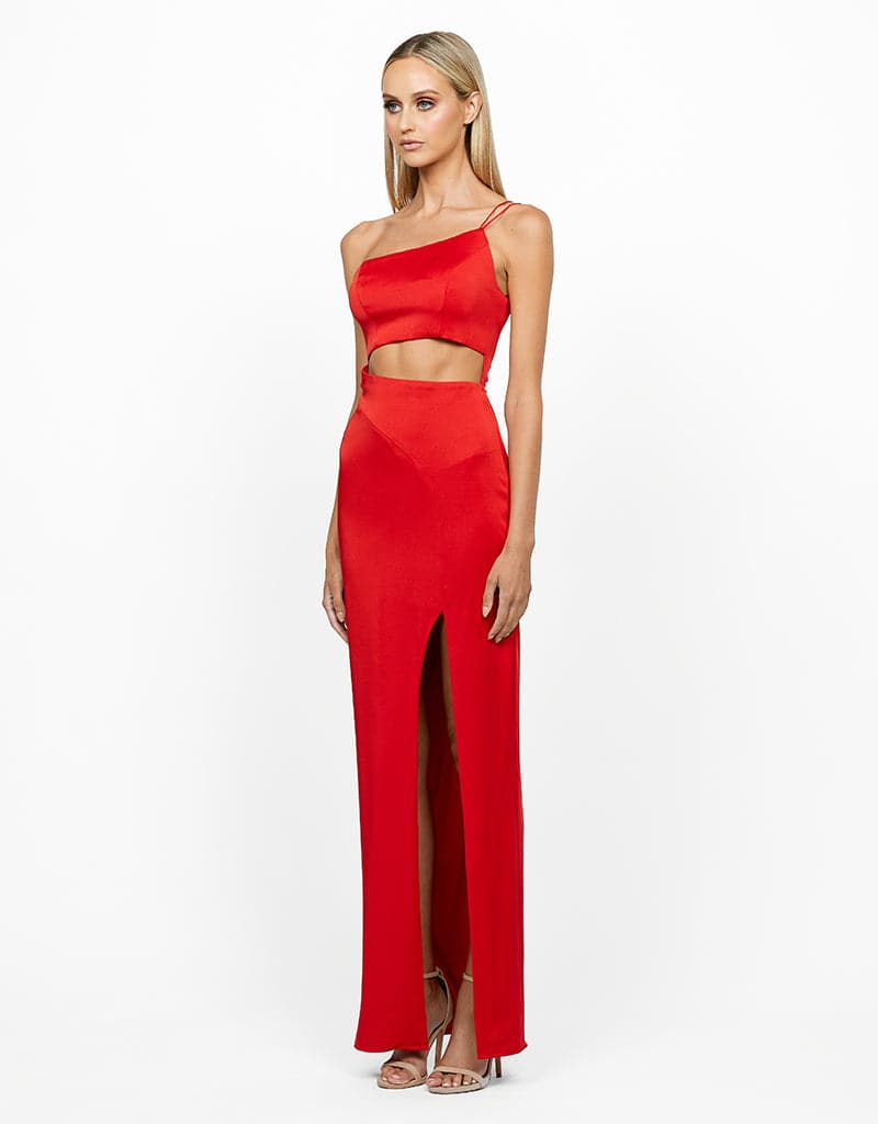 CARTIA ONE SHOULDER CUT OUT MAXI BL56D01L