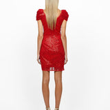 ISADORA DRAPED SLEEVE MINI BL56D13S