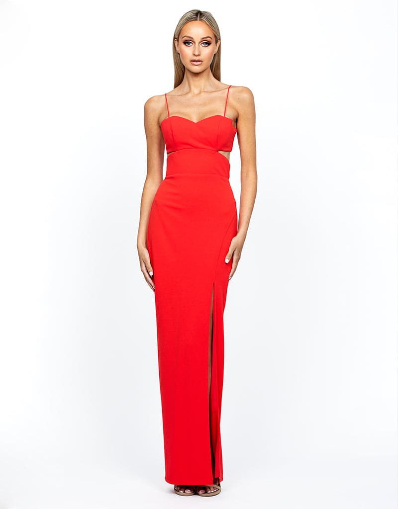 CALLISTA CUT OUT MAXI DRESS BL55D15L