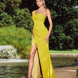 STAR ONE SHOULDER DRAPED GOWN B55D17LT