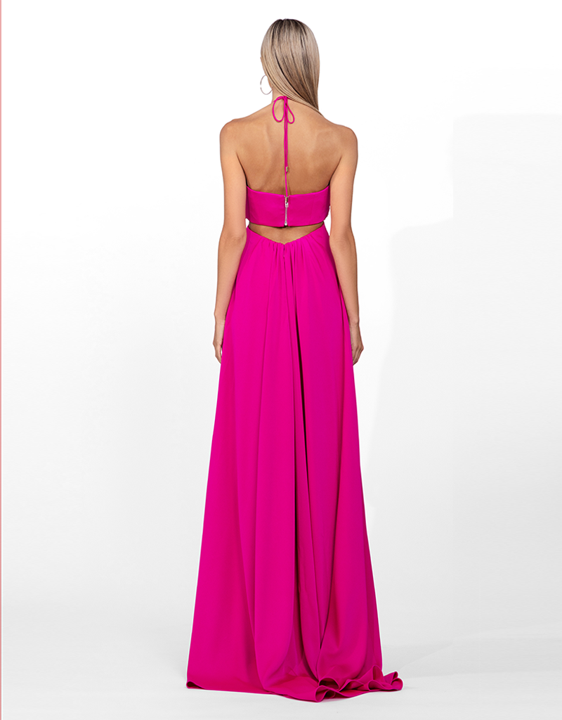 Halter style evening gowns online