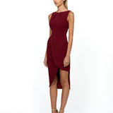 SAMPLE DAPHNE HIGH NECK MIDI DRESS SAMPLE BL54D20S
